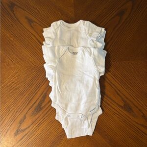 Gerber White Kids One Pieces Bodysuits 10-count